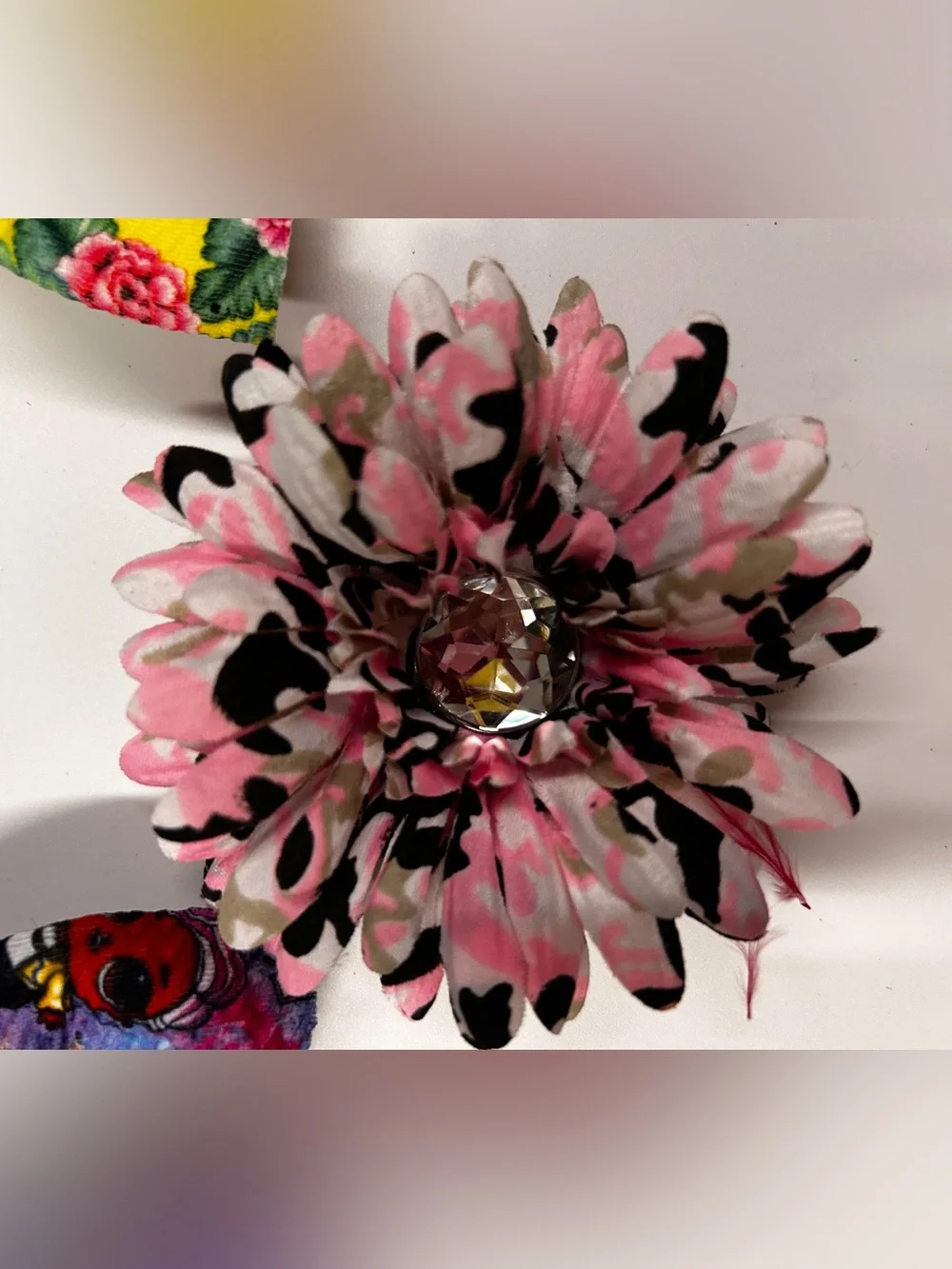 Floral Bow & Flower Clip Set for Kids - Pink, Yellow, Multicolor